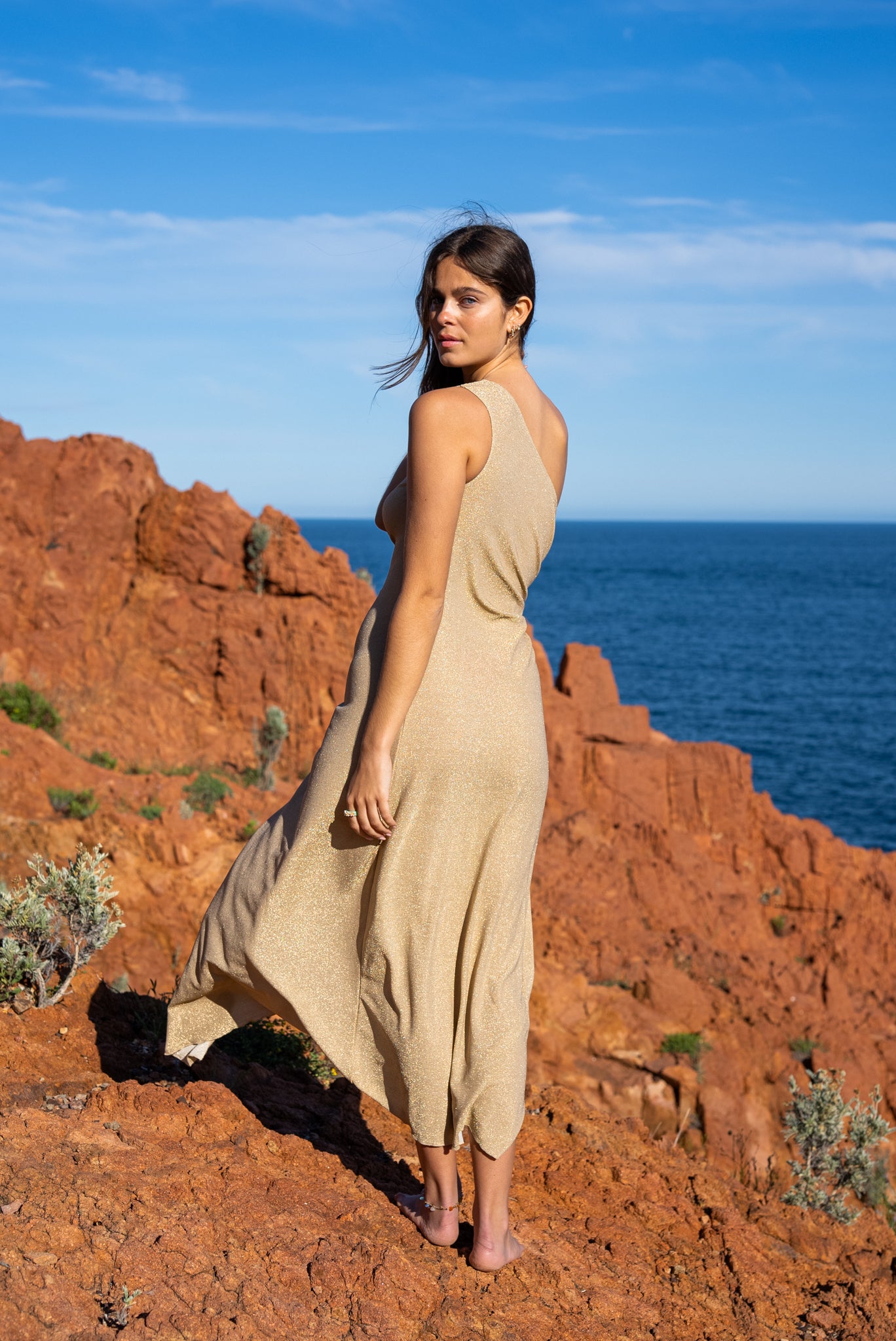PALAZZO - Robe longue one shoulder